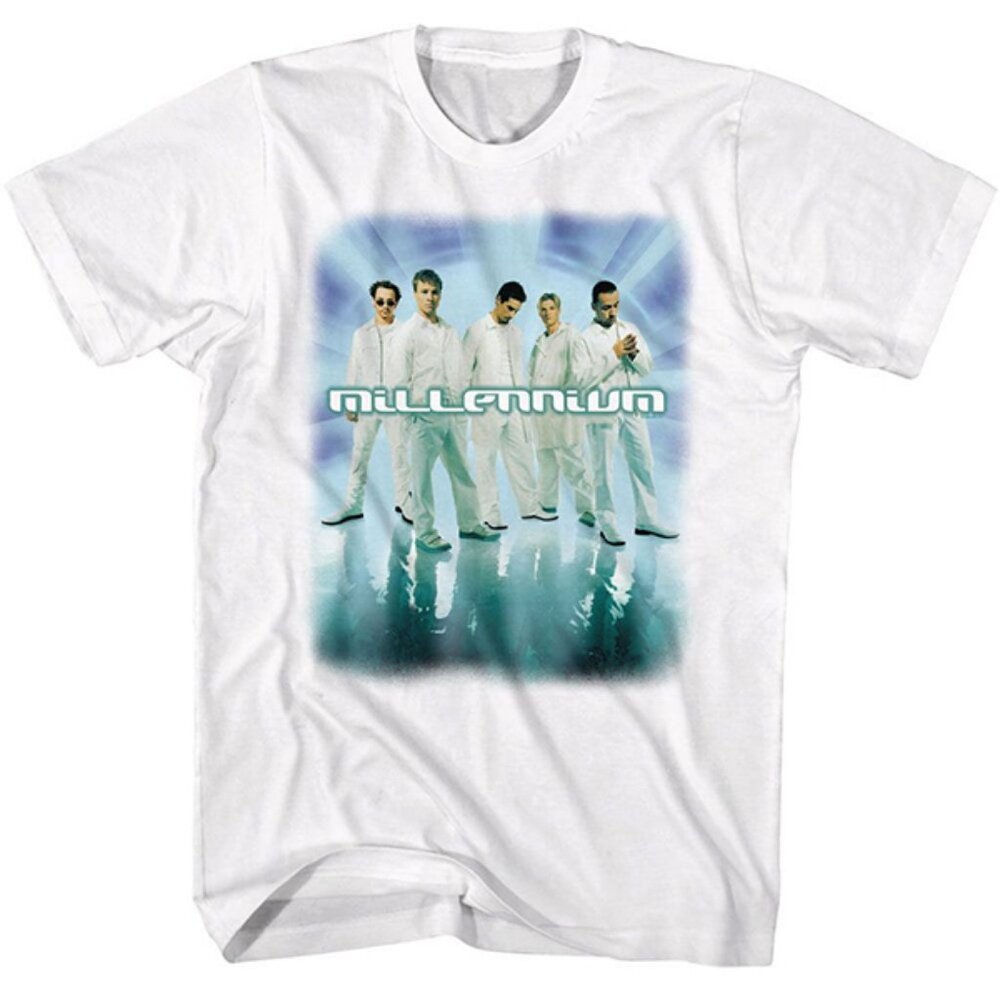 New Backstreet Boys Millennium White Adult T Shirt